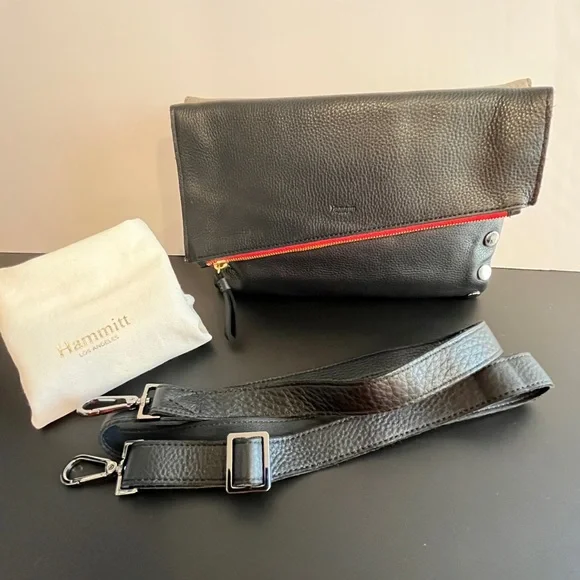EUC Hammitt *Dillon Medium-Black/Grey Natural GM